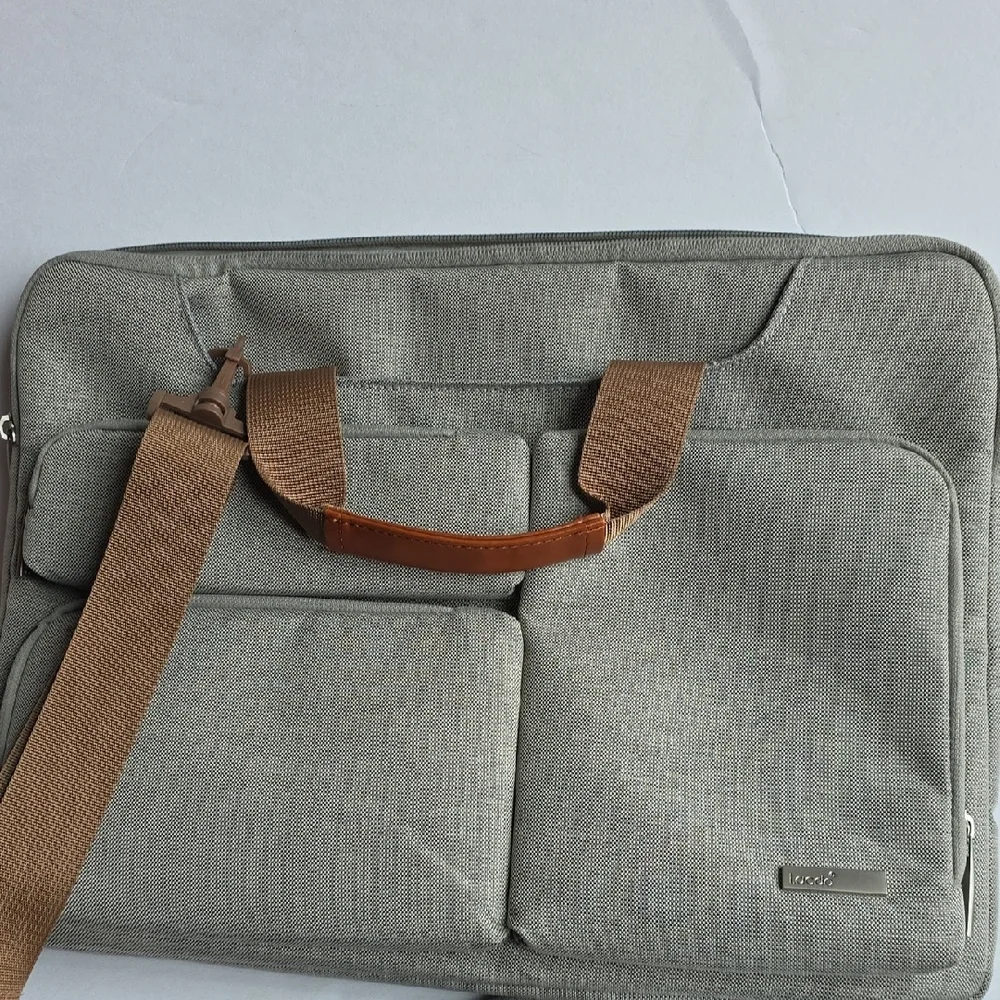 Lacdo Stylish Gray Laptop Bag for Men